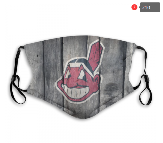 MLB Cleveland Indians #1 Dust mask with filter->mlb dust mask->Sports Accessory
